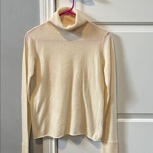 DKNY Cream Turtleneck Sweater